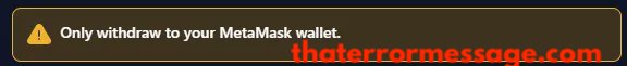 Only Withdraw To Your Metamask Wallet Ronin Bridge