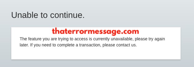 Unable To Continue Empower
