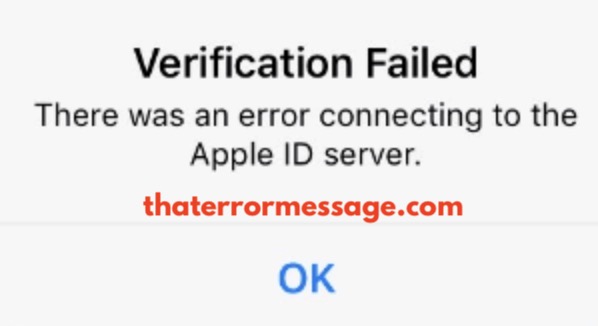 There Was An Error Connecting To Apple Id Server