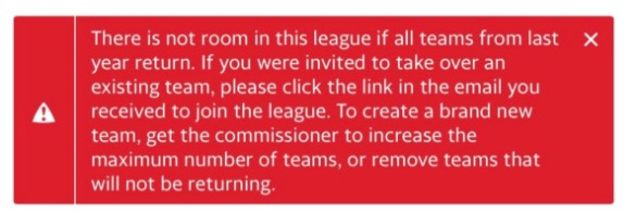 There Is No Room In This League If All Teams From Last Year Return Yahoo Fantasy