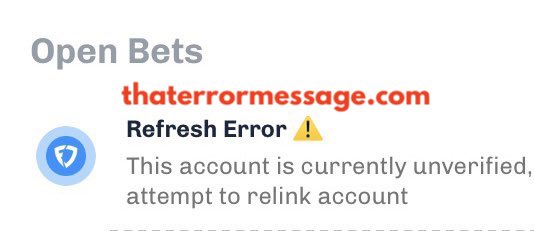 Refresh Error Fanduel
