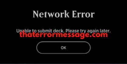 Unable To Submit Deck Magic The Gathering