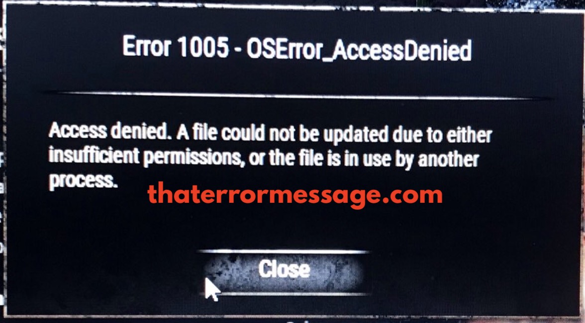 Error 1005 Os Error Access Denied Elder Scrolls