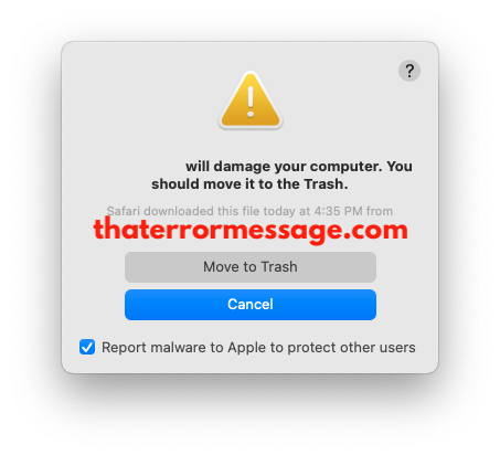 Will Damage Your Computer Should Be Moved To Trash Macos Big Sur