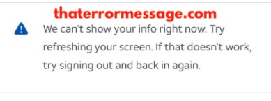 We Cant Show Your Info Right Now Att Wireless