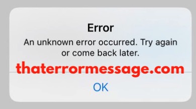 An Unknown Error Occurred Finish Line