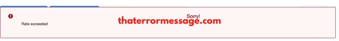 Rate Exceeded Aws