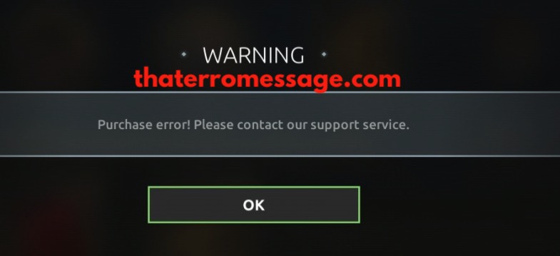 Warning Purchase Error Fight Pass