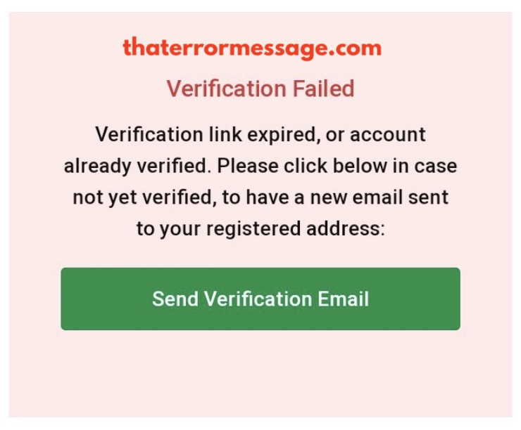 Verification Link Expired Or Accoumt Already Verified Bet9ja