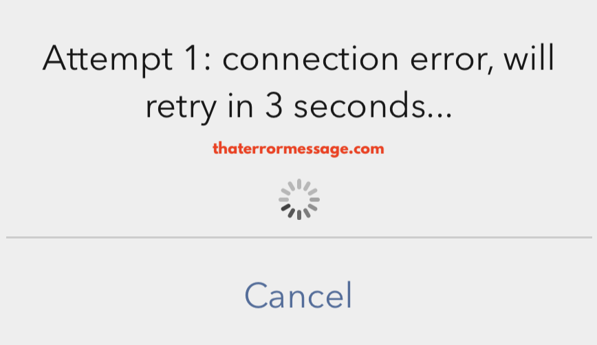 Interactive Brokers Connection Error Mobile