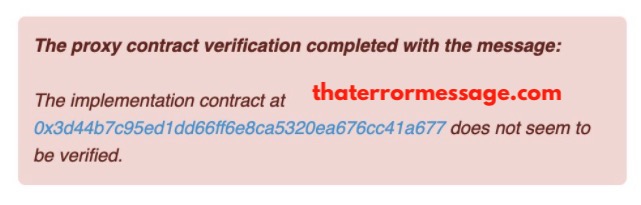 The Implementation Contract At Does Not Seem To Be Verified Etherscan