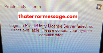 No Users Available Profile Unity