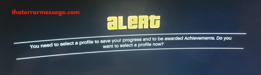 You Need To Select A Profile To Save Your Progress Gta