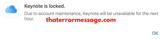 Keynote Is Locked