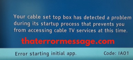 Your Cable Set Top Box Has Detected A Problem Ia01 Spectrum