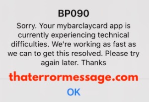 Bp090 Barclaycard