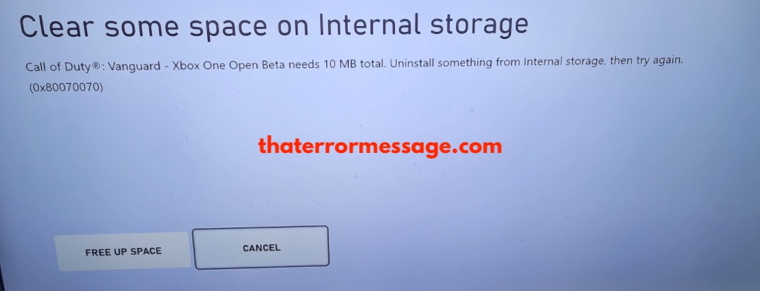 Clear Some Space On Internal Storage Xbox