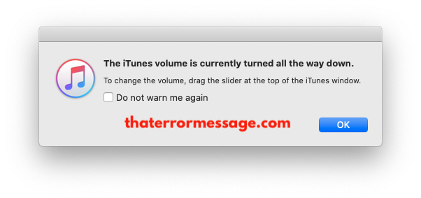 Itunes Volume Is Currently Turned All The Way Down