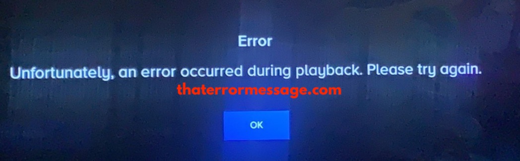 An Error Occurred During Playback Paramount Plus