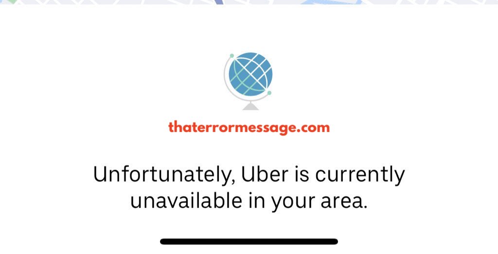 Uber Is Currently Unavailable In Your Area