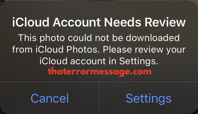 Icloud Account Needs Review