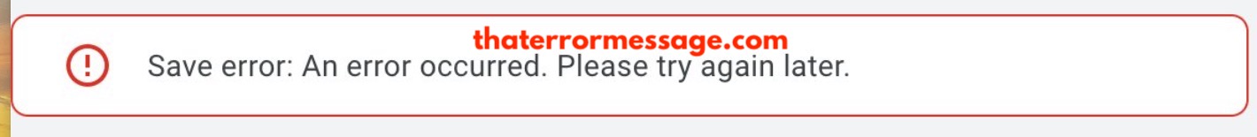 Save Error Please Try Again Later Google Ads