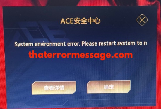 System Enviorment Error Bloodhunt