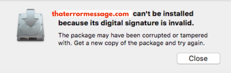 Cant Be Installed Because The Sigital Signature Is Invalid Macos