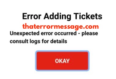 Unexpected Error Occurred Cineworld