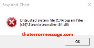 Untrusted System File Steamclient64dll Anti Cheat
