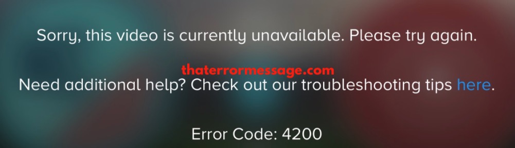 Error Code 4200 Paramount Plus