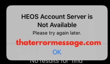 Heos Account Server Is Not Available