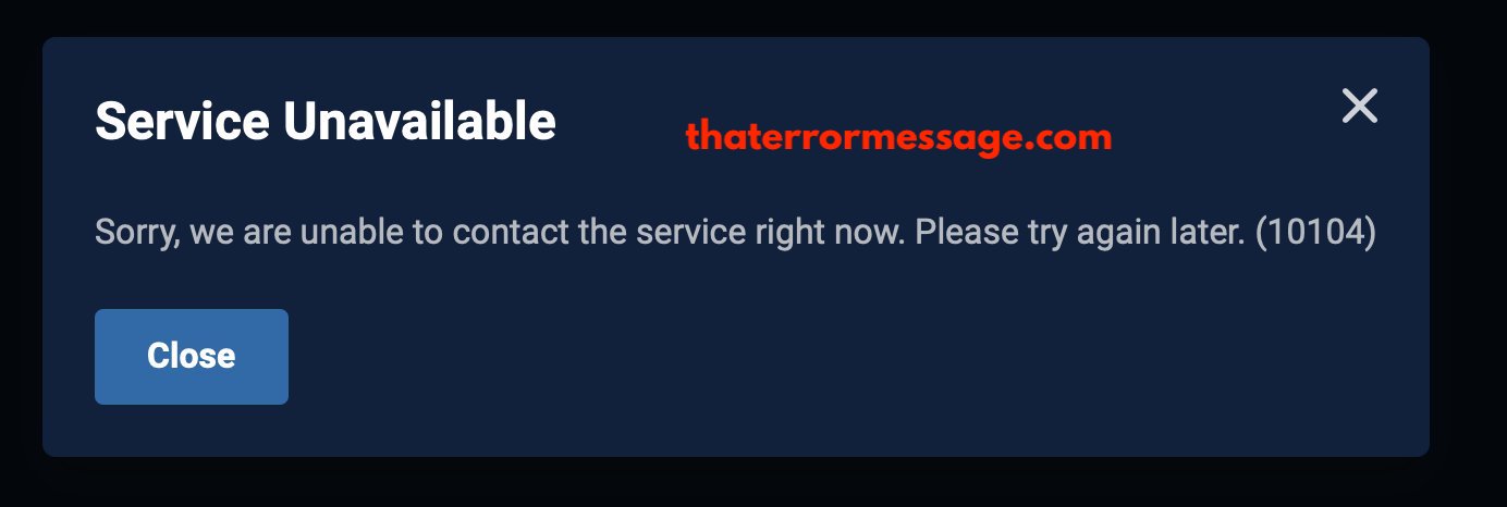 Service Unavailable 10104 Sportsnet