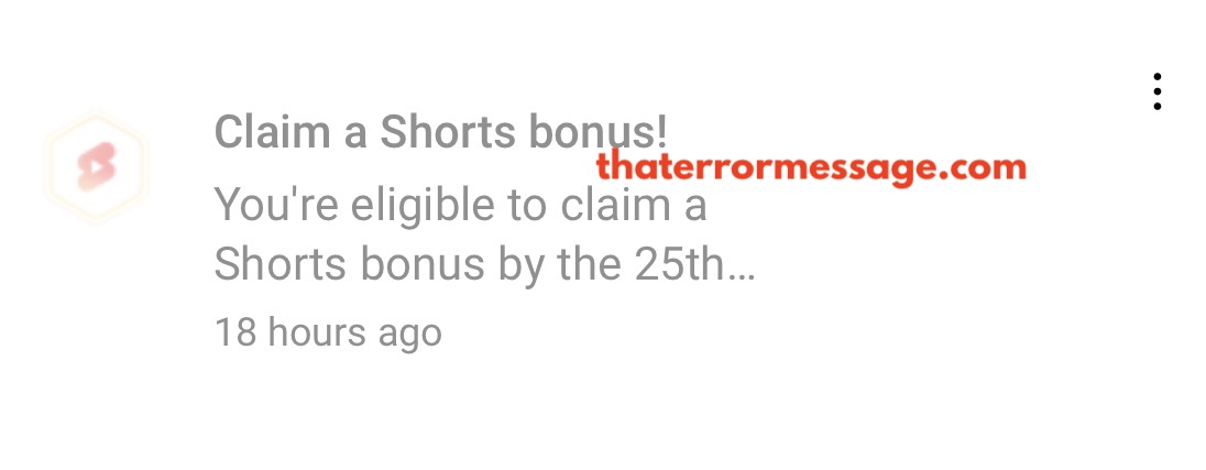 Claim A Shorts Bonus Youtube