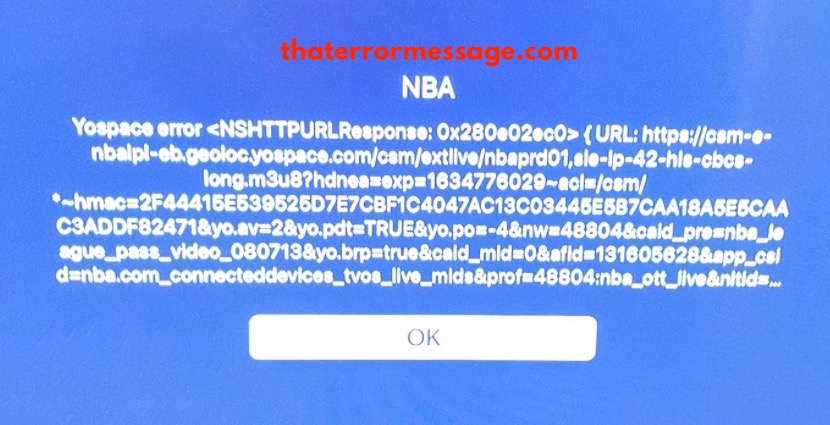 Yospace Error Nba League Pass