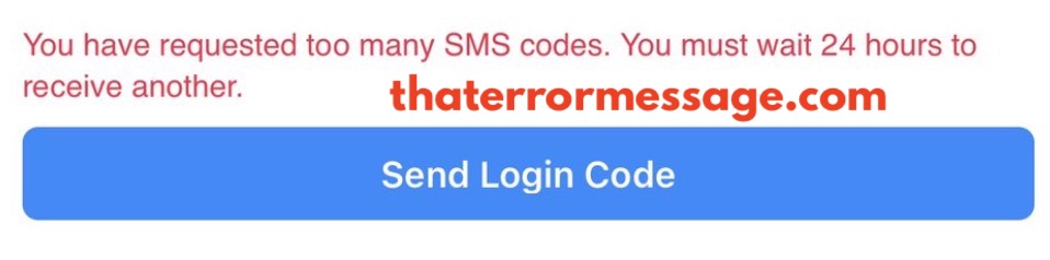 Requested Too Many Sms Codes Facebook