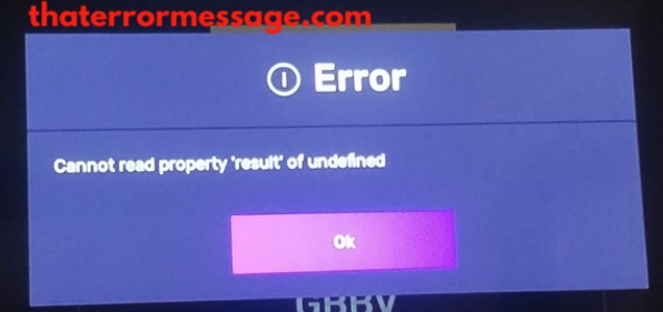 Cannot Read Property Result Voot