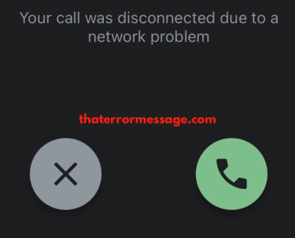 Your Call Was Disconnected Due To A Network Problem Google Voice