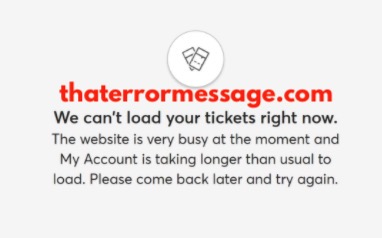 We Cant Load Your Tickets Right Now Ticketmaster