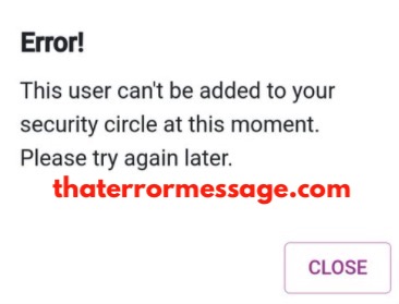 This User Cant Be Added To Your Security Circle Pi Network