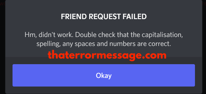 Friend Request Failed Discord