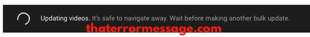 Updating Videos Its Safe To Navigate Away Youtube