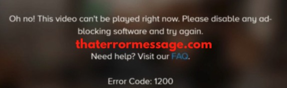Error Code Cs 1200 Paramount