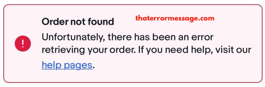 Unfortunately There Has Been An Error Retrieving Your Order Ebay
