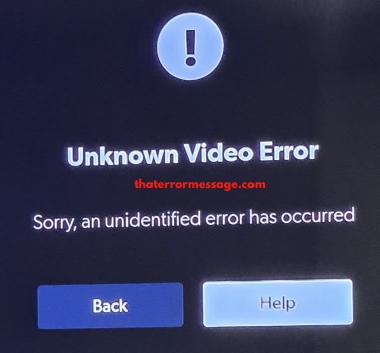 Unknown Video Error Kayo