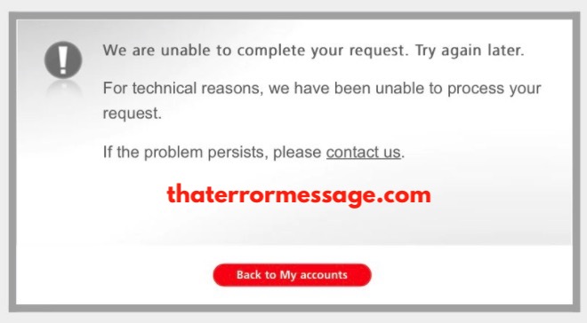 Unable To Complete Your Request Santander