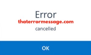 Error Cancelled American Airlines