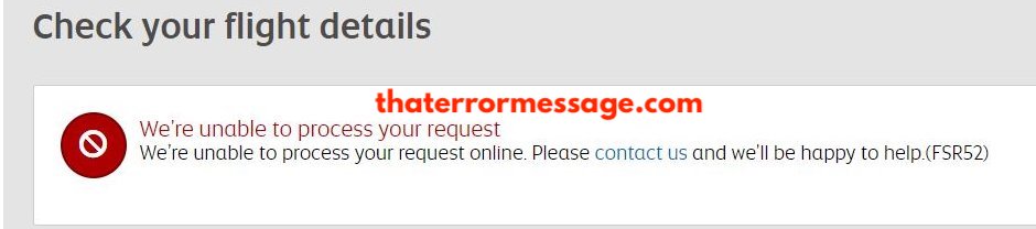 Unable To Process Your Request Online Fsr52 Etihad