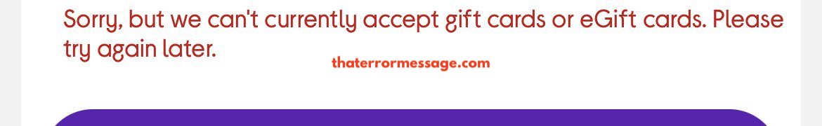 We Cant Currently Accept Gift Cards Or Egift Cards Currys