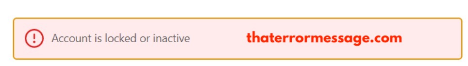 Account Is Locked Or Inactive Shopify